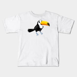 Funny toucan with cute eyes Kids T-Shirt